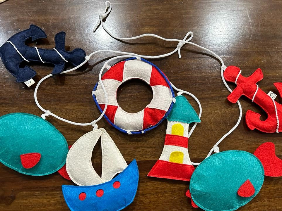 " Seaside Sweethearts" Nautical Theme Bunting