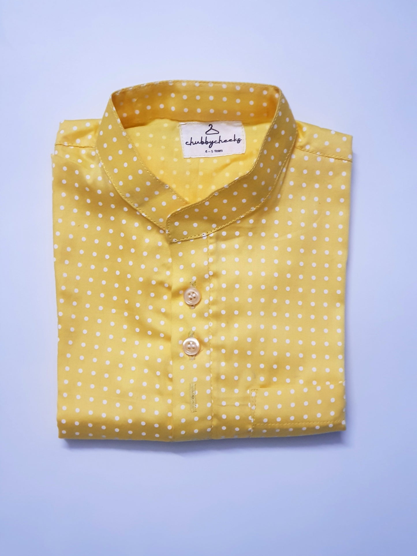 Cotton Kurta-Pajama Set | Yellow & White