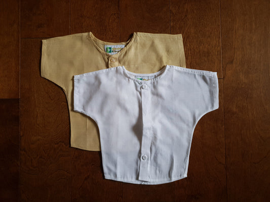 100% Pure & Soft Cotton Jhablas - Set of 2 | Age: 0-6 Months