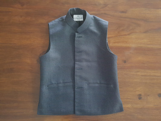 Charcoal Cotton Wasket (Waist Coat)