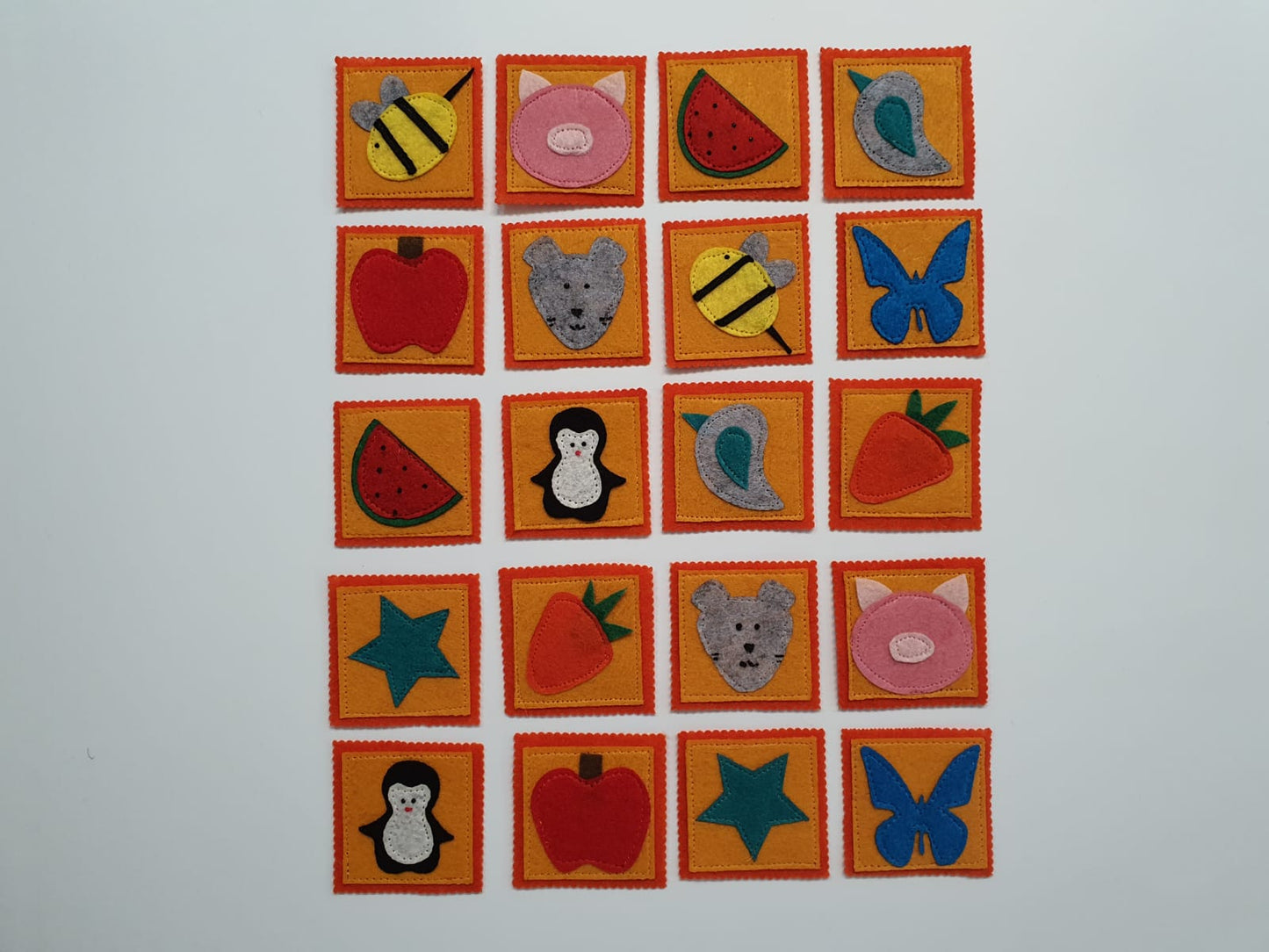 Match Up Memory Game - Felt cards